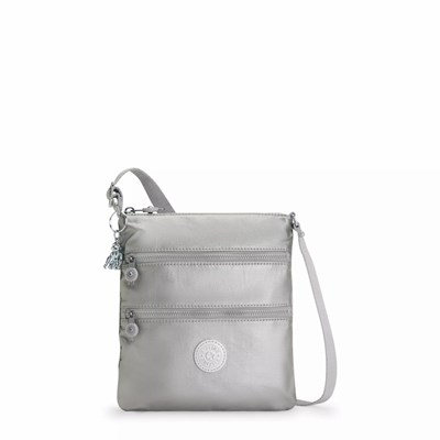 Mini Bolsos Kipling Keiko Metallic Crossbody Mujer Metal Claro | RASJ-93601