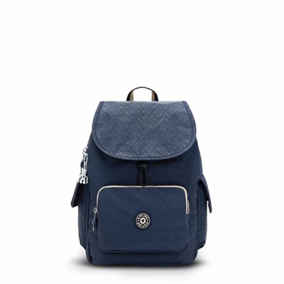 Mochilas De Moda Kipling City Pack Small Printed Mujer Azules | NZTM-02149