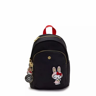 Mochilas De Moda Kipling Hello Kitty Delia Mini Mujer Negras | NZEQ-75291