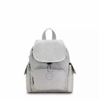 Mochilas De Viaje Kipling City Pack Mini Metallic Mujer Metal Claro | LVWE-31529