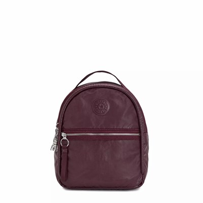 Mochilas Kipling Kae Metallic Mujer Burdeos Metal | IEMS-46235