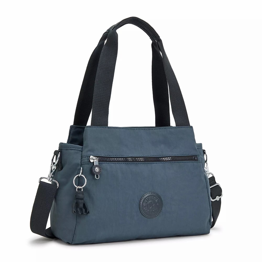 Bandolera Kipling Elysia Mujer Azul Marino Gris | KNJQ-43628