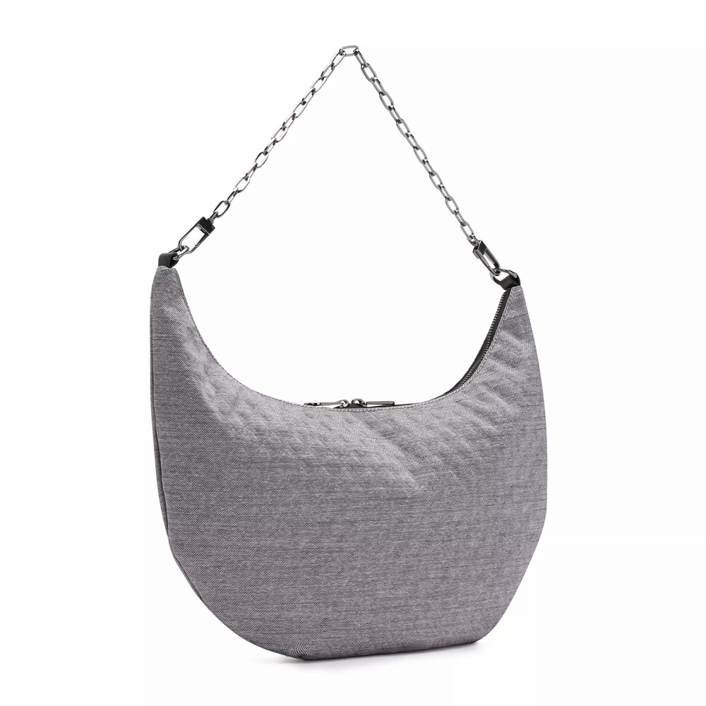 Bandolera Kipling Hania Mujer Gris | QXMR-51308