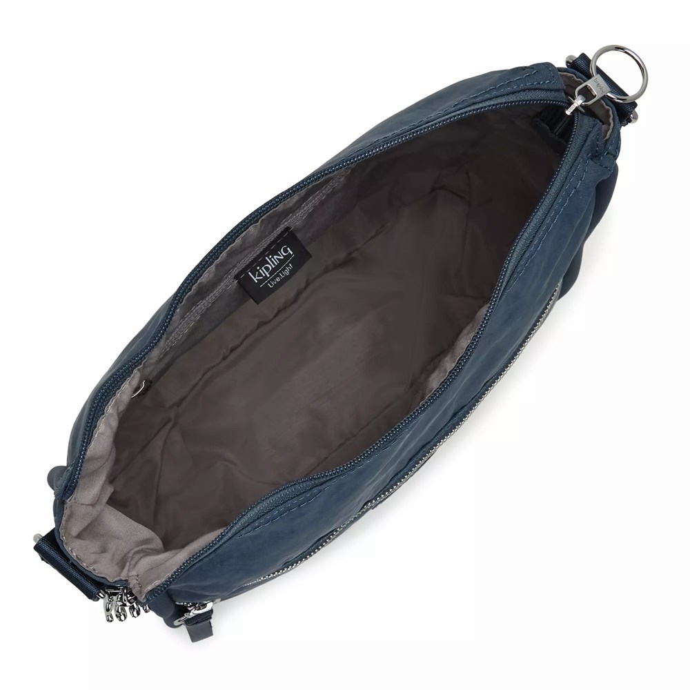 Bandolera Kipling Oswin Mujer Azul Marino Gris | YBZH-24309