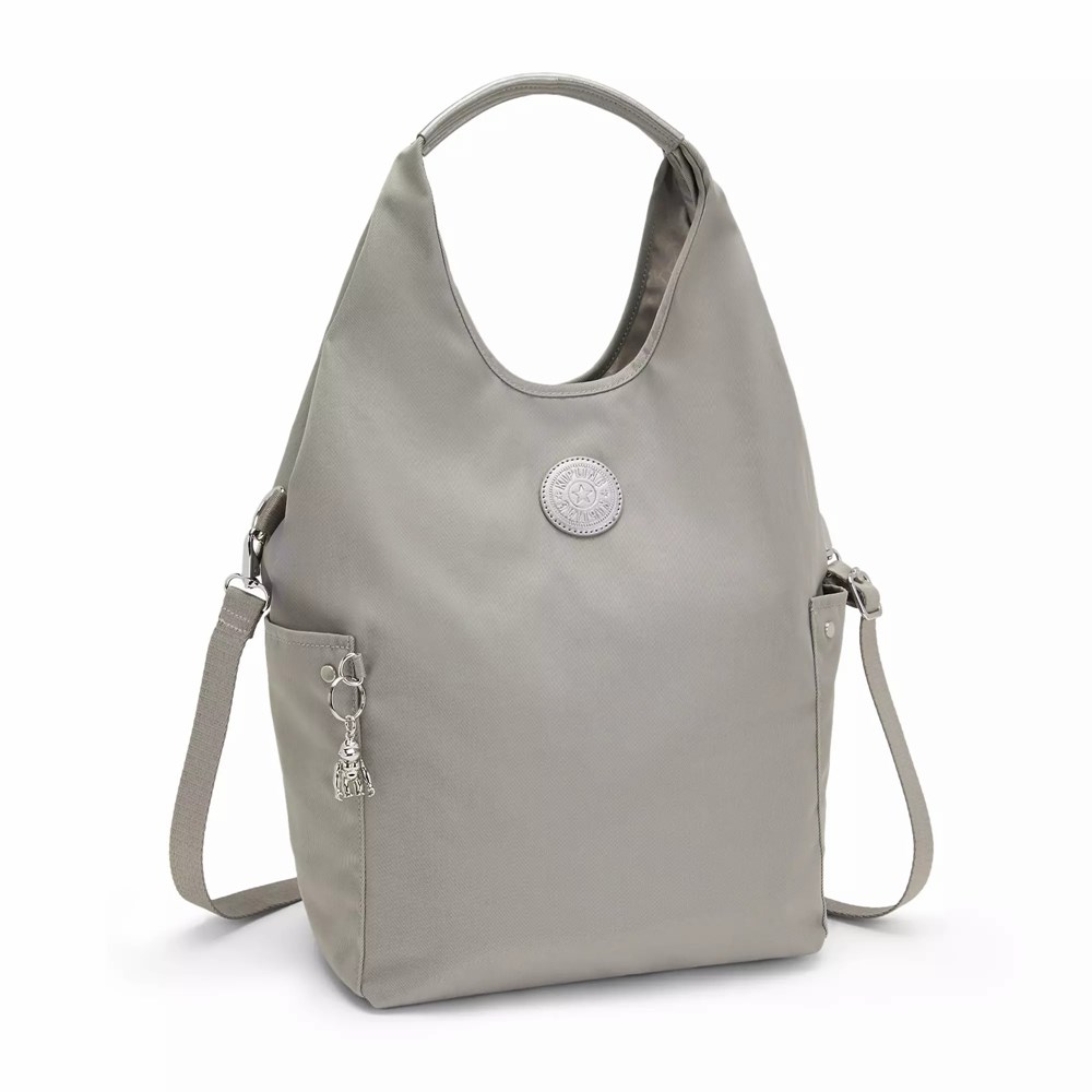 Bandolera Kipling Urbana Mujer Gris | CAGR-90384