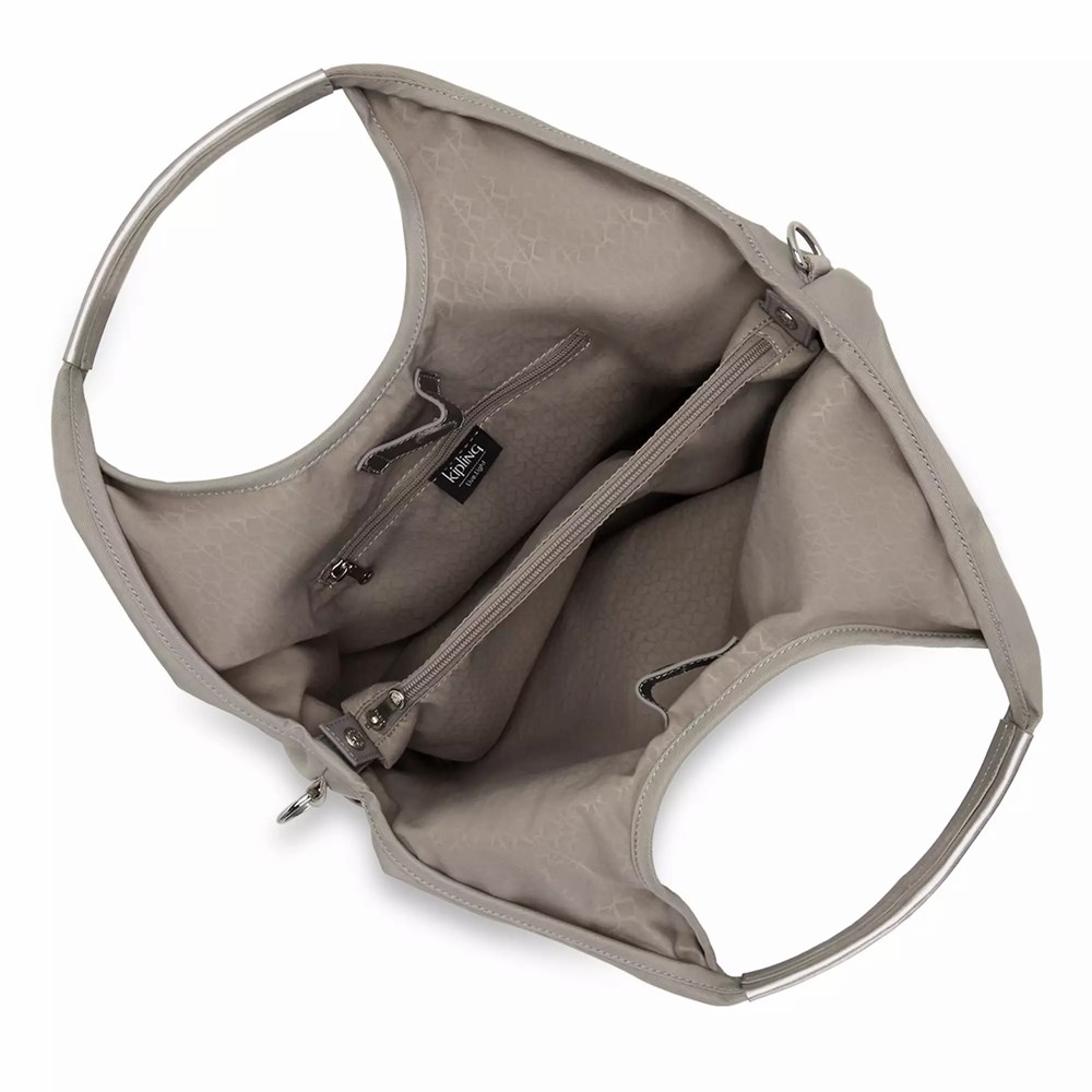 Bandolera Kipling Urbana Mujer Gris | CAGR-90384