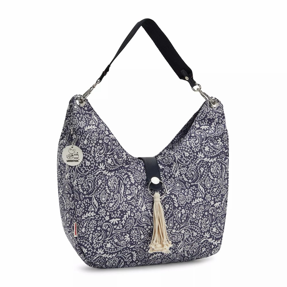 Bandolera Kipling Woodstock Aleksy Medium Mujer Gris | HCPU-31650