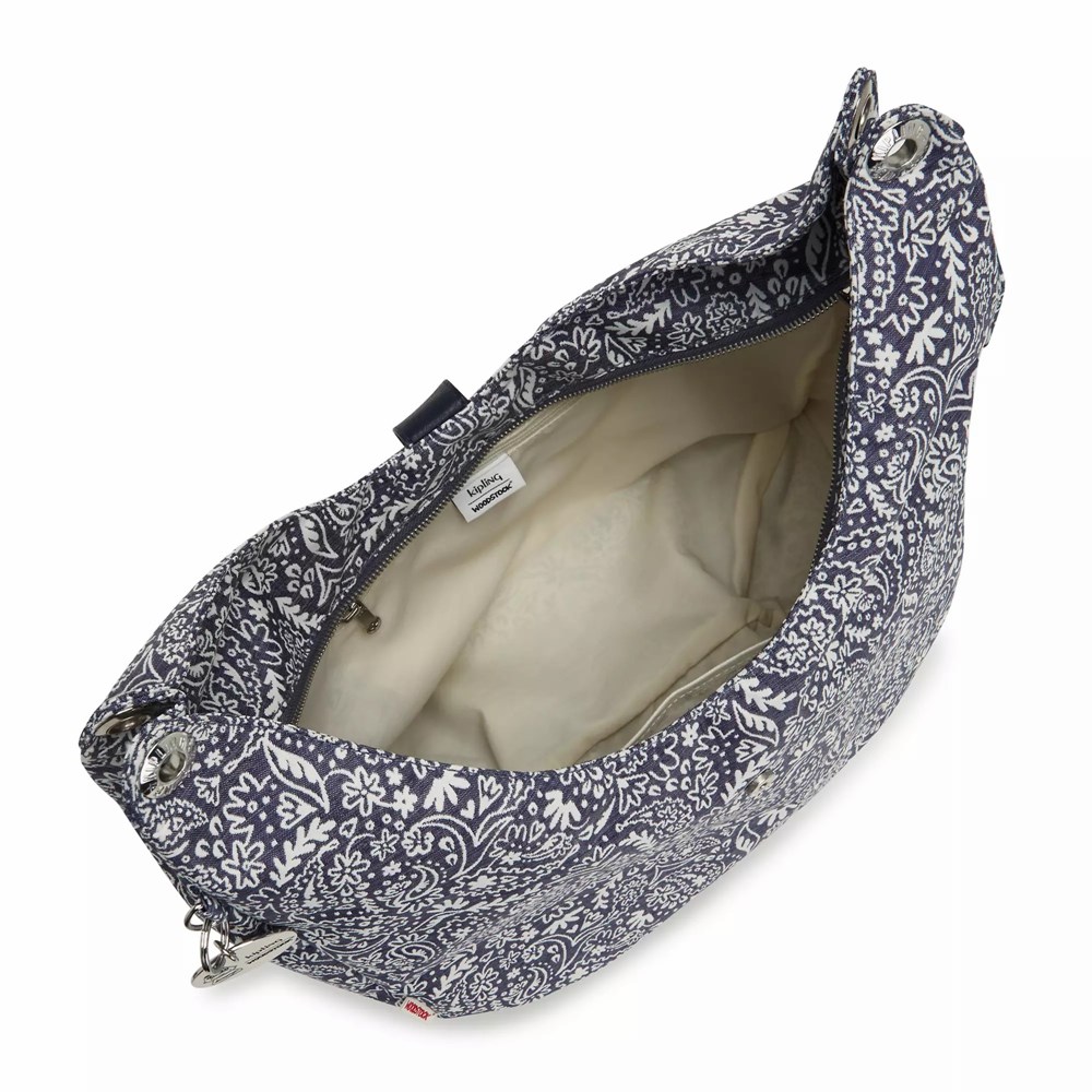 Bandolera Kipling Woodstock Aleksy Medium Mujer Gris | HCPU-31650