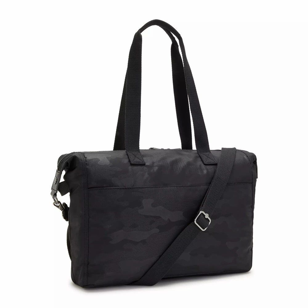 Bolsas Para Computadora Kipling Ilia Mujer Negras Camuflaje | BFUO-68907