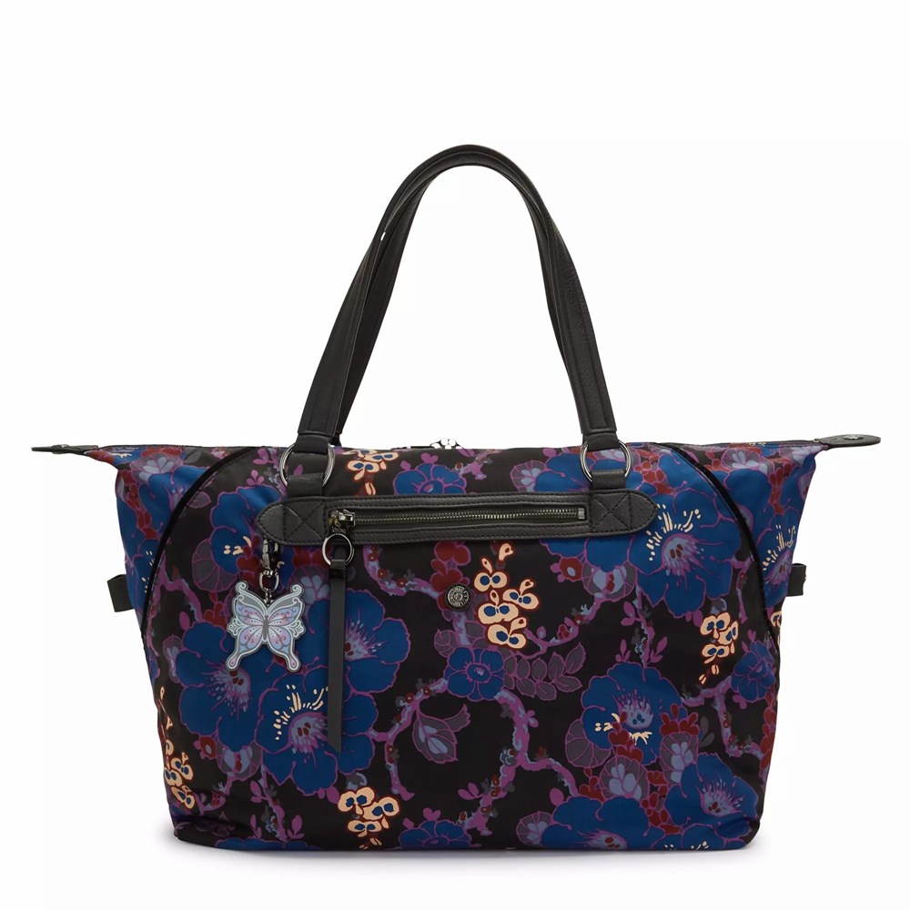 Bolso Tote Kipling Anna Sui Art Medium Mujer Negras Camuflaje | DVCT-28146