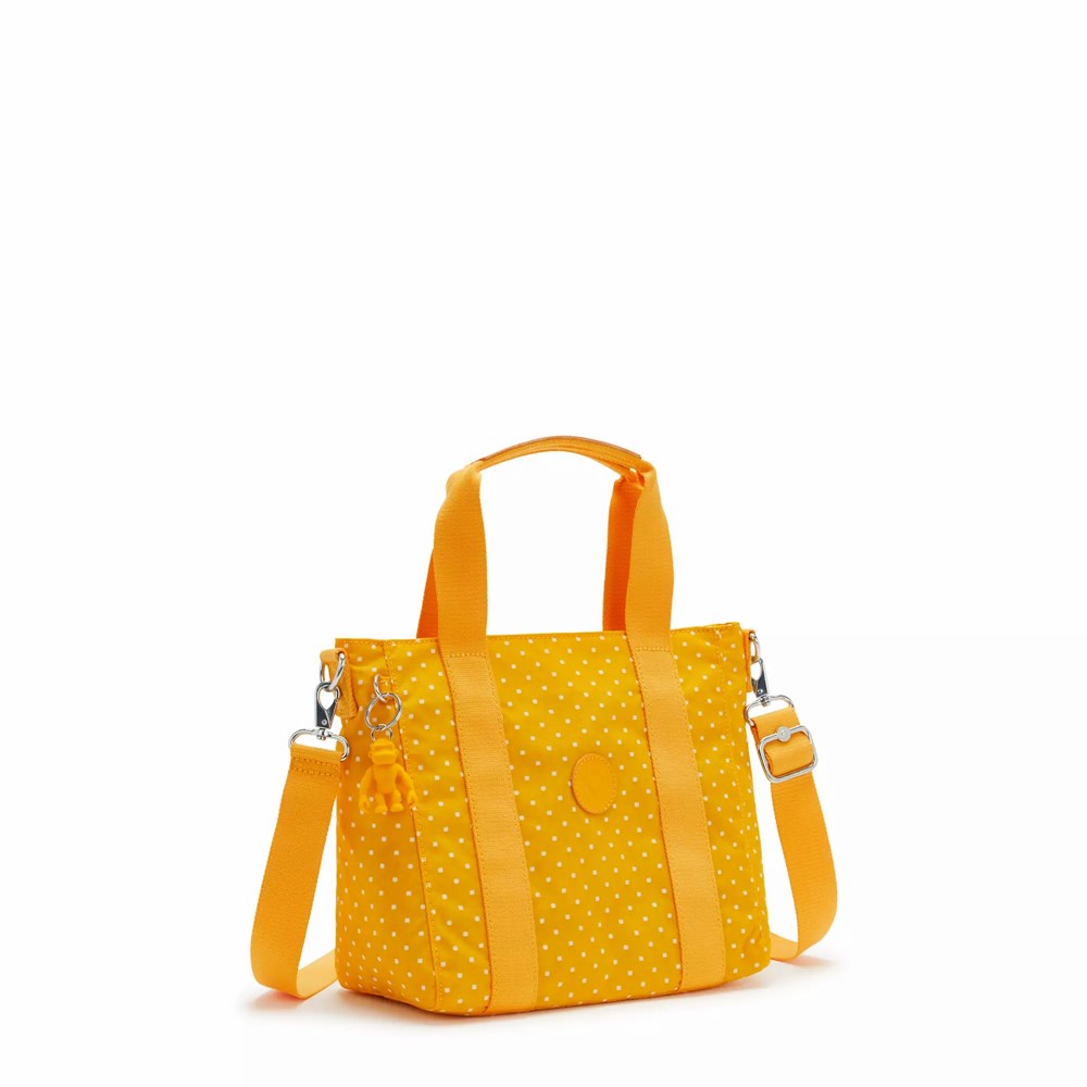 Bolso Tote Kipling Asseni Mini Printed Mujer Amarillo | VRDZ-94271