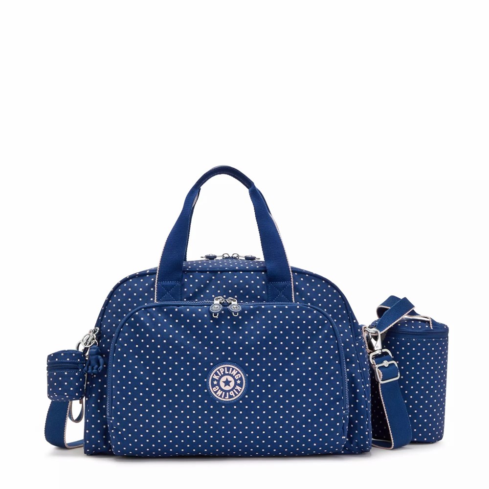 Bolso Tote Kipling Camama Printed Mujer Azules | ZFWX-87405