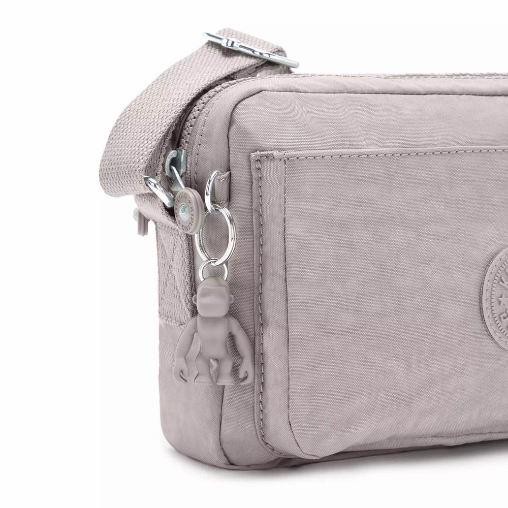 Bolsos Cruzados Kipling Abanu Medium Mujer Gris | ZWAM-37841