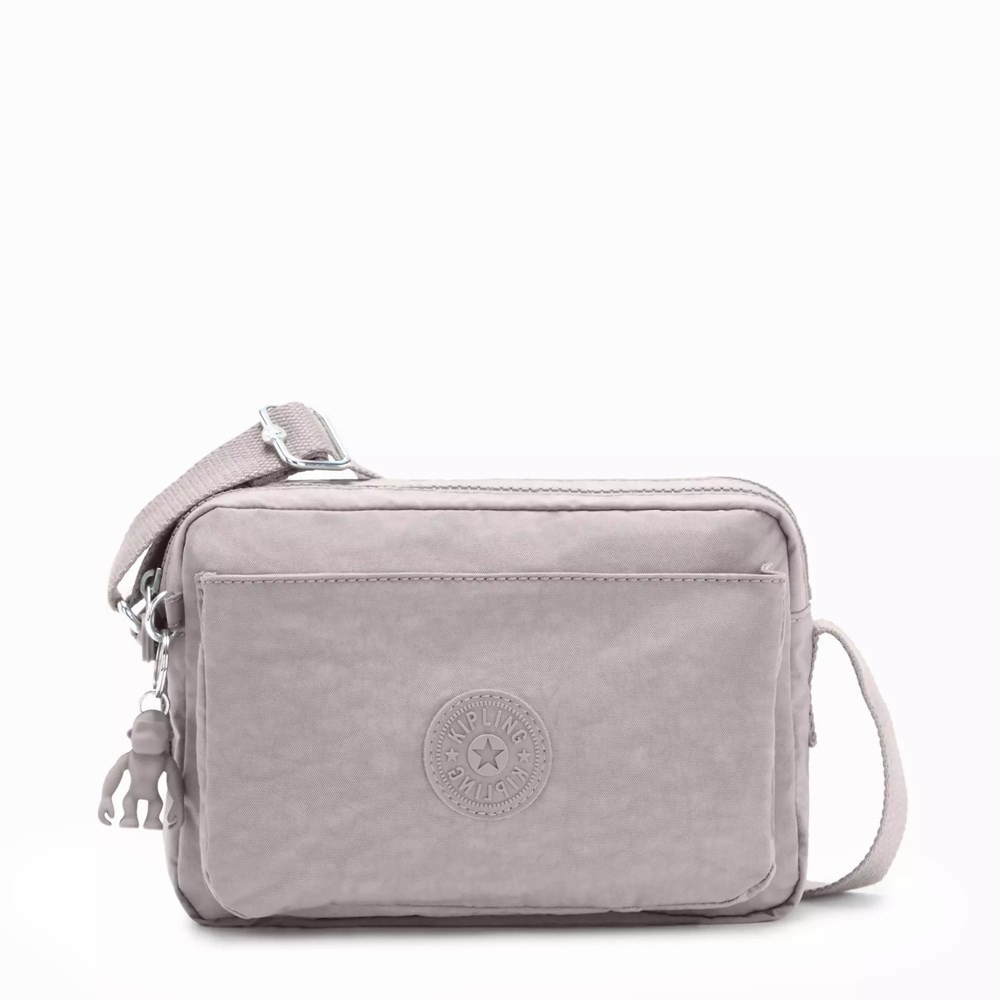 Bolsos Cruzados Kipling Abanu Medium Mujer Gris | ZWAM-37841