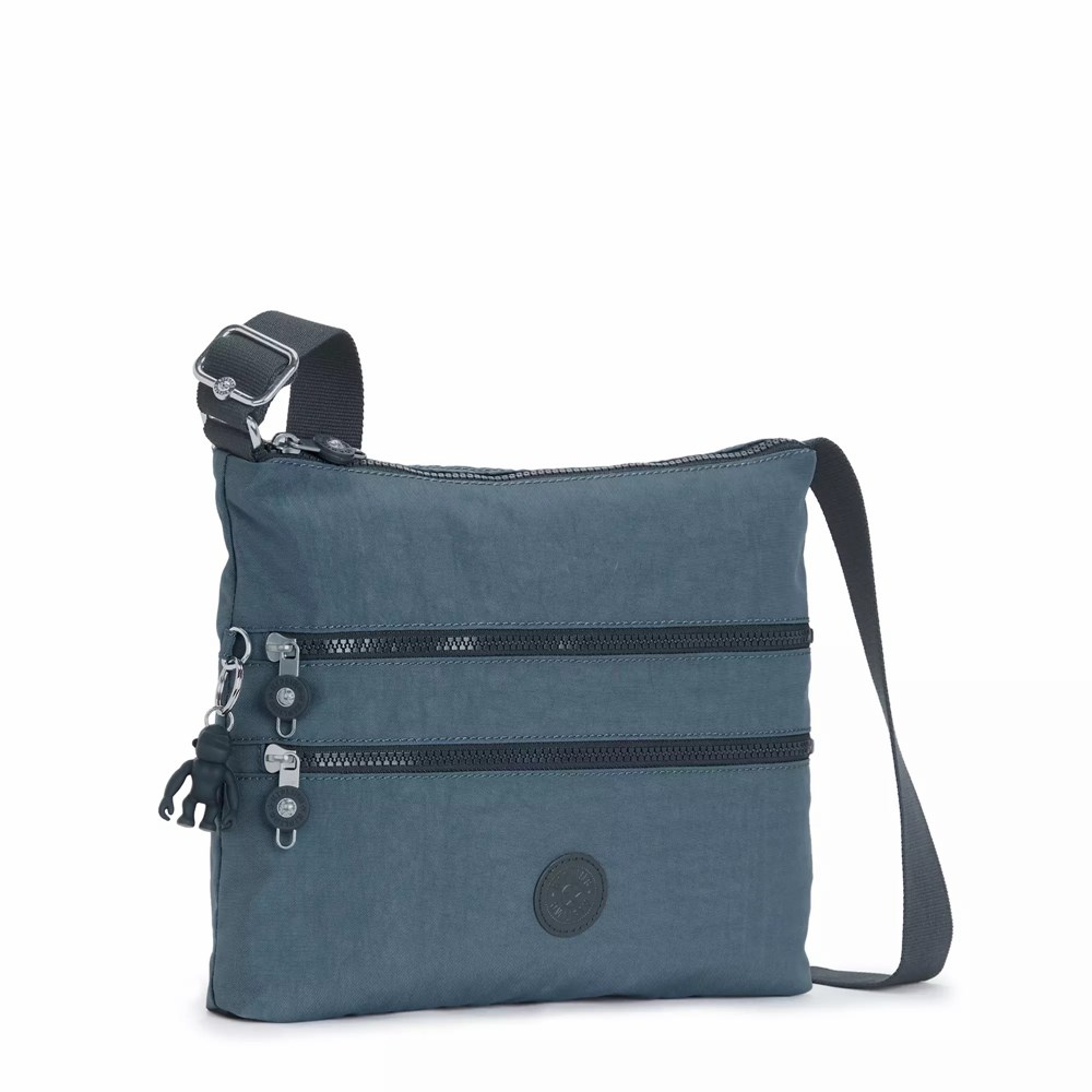 Bolsos Cruzados Kipling Alvar Mujer Azul Marino Gris | YFSM-34259