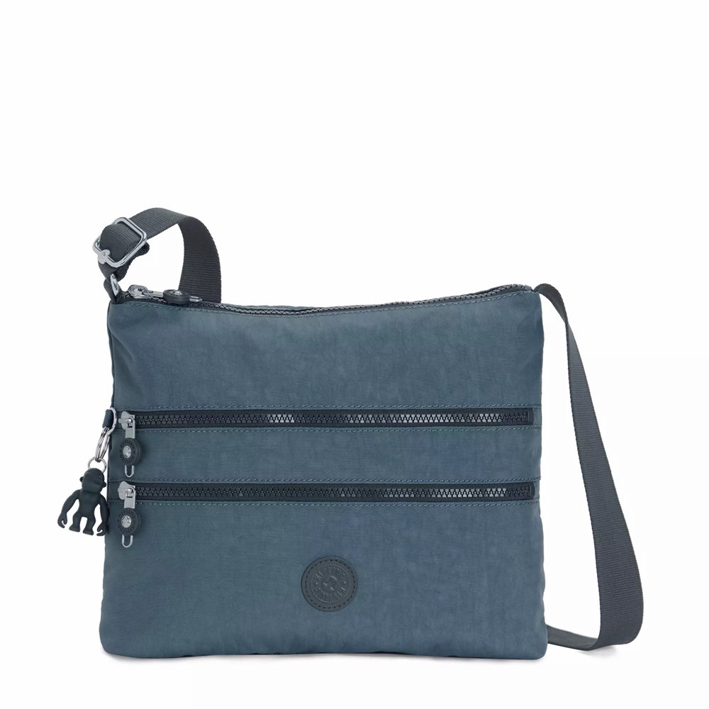 Bolsos Cruzados Kipling Alvar Mujer Azul Marino Gris | YFSM-34259