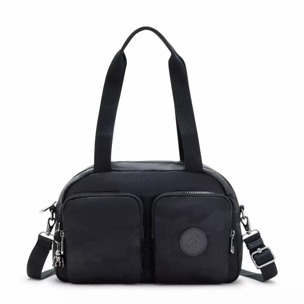 Bolsos Cruzados Kipling Cool Defea Mujer Negras Camuflaje | TDLF-28491