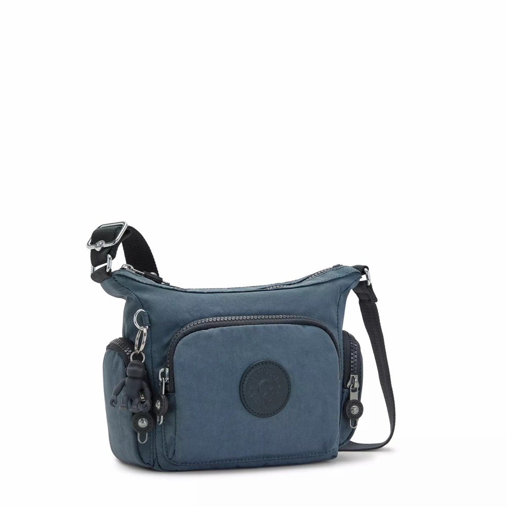 Bolsos Cruzados Kipling Gabbie Mini Mujer Azul Marino Gris | FDIO-50423