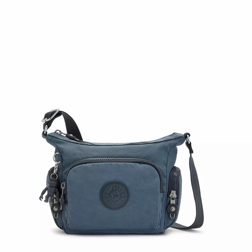 Bolsos Cruzados Kipling Gabbie Mini Mujer Azul Marino Gris | FDIO-50423