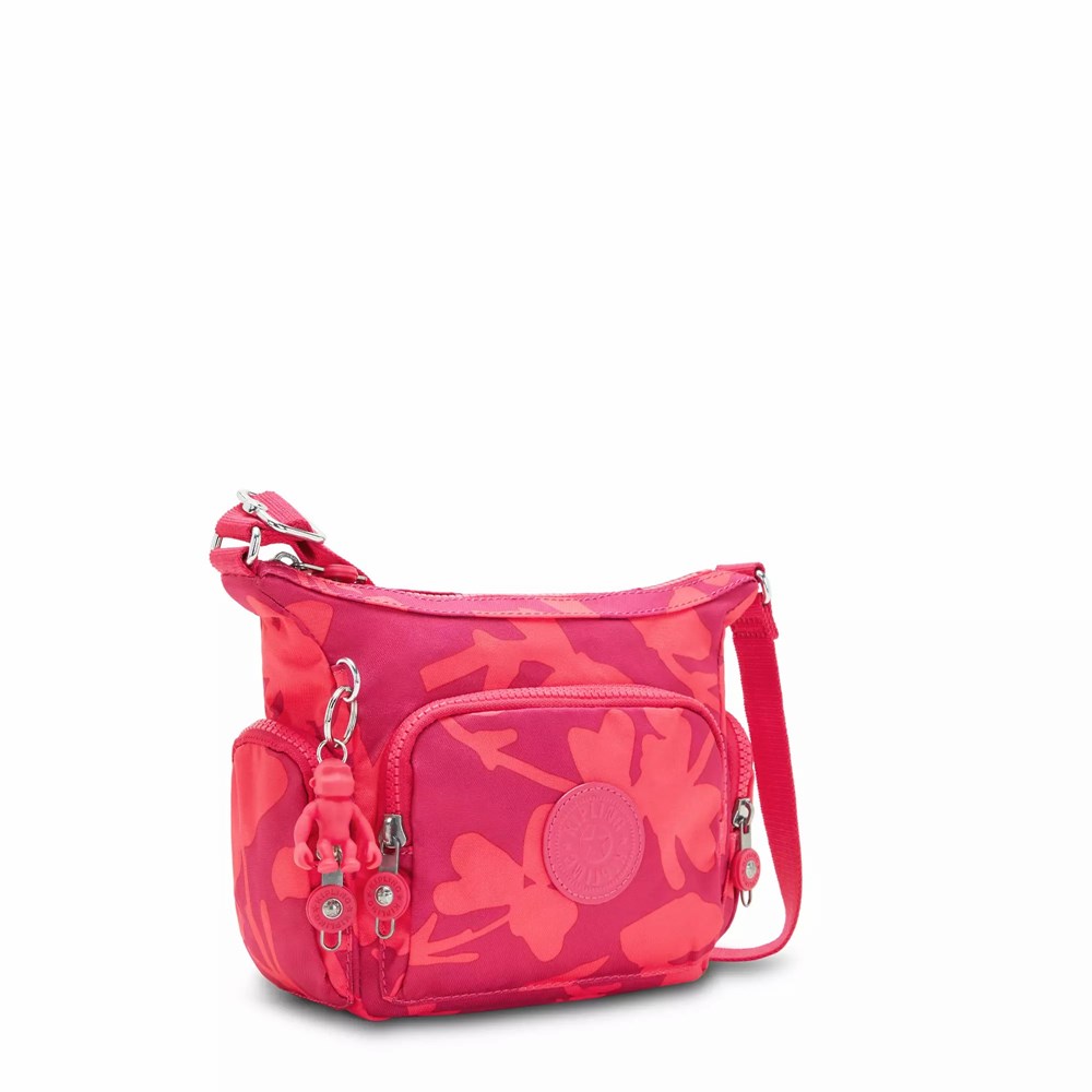 Bolsos Cruzados Kipling Gabbie Mini Printed Mujer Coral Flores | HYRT-70351