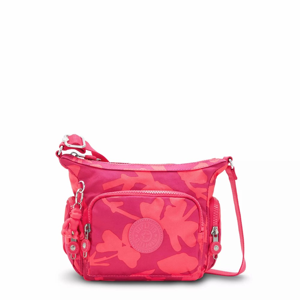 Bolsos Cruzados Kipling Gabbie Mini Printed Mujer Coral Flores | HYRT-70351