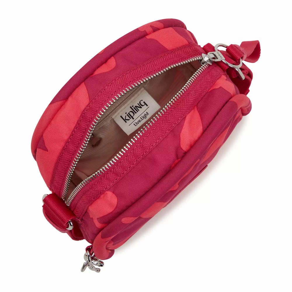 Bolsos Cruzados Kipling Jesper Printed Mujer Coral | INBA-95641