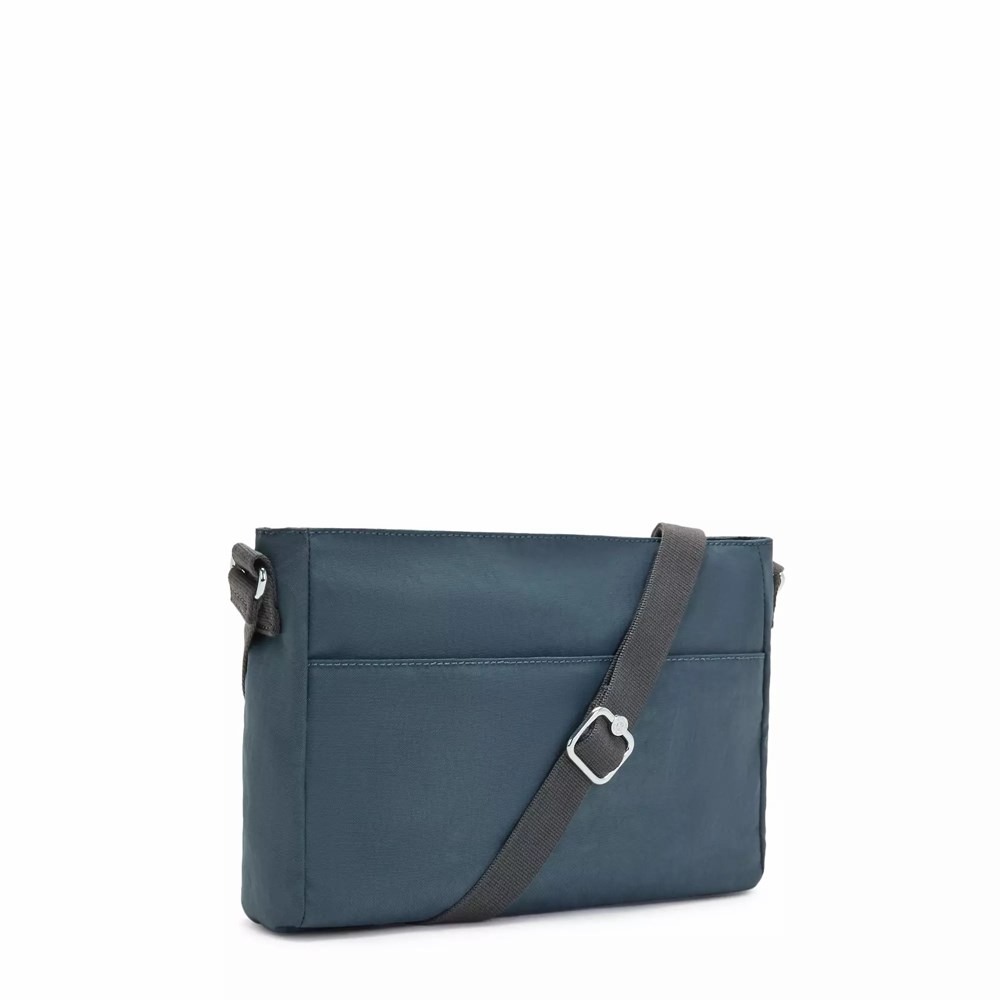 Bolsos Cruzados Kipling New Angie Mujer Azul Marino Gris | PQLH-31752