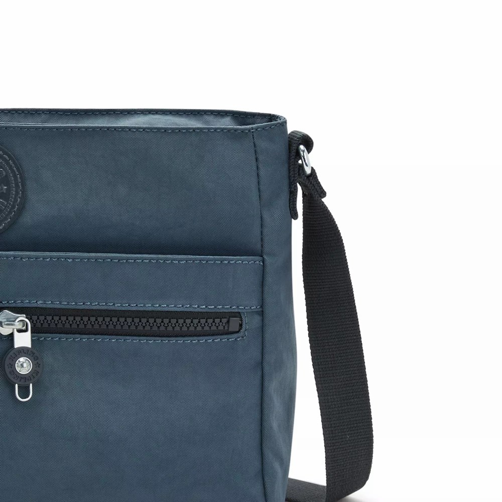 Bolsos Cruzados Kipling New Angie Mujer Azul Marino Gris | PQLH-31752