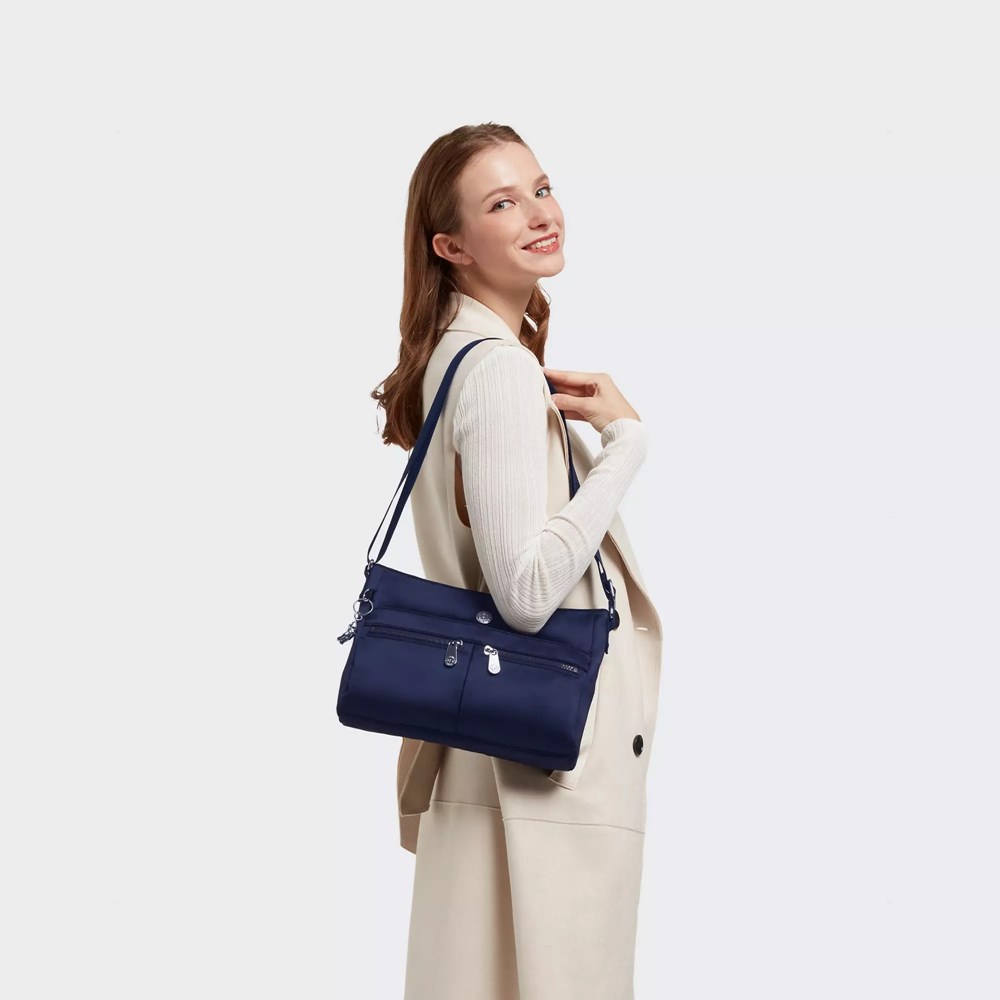 Bolsos Cruzados Kipling New Angie Mujer Azules | TPQC-15238