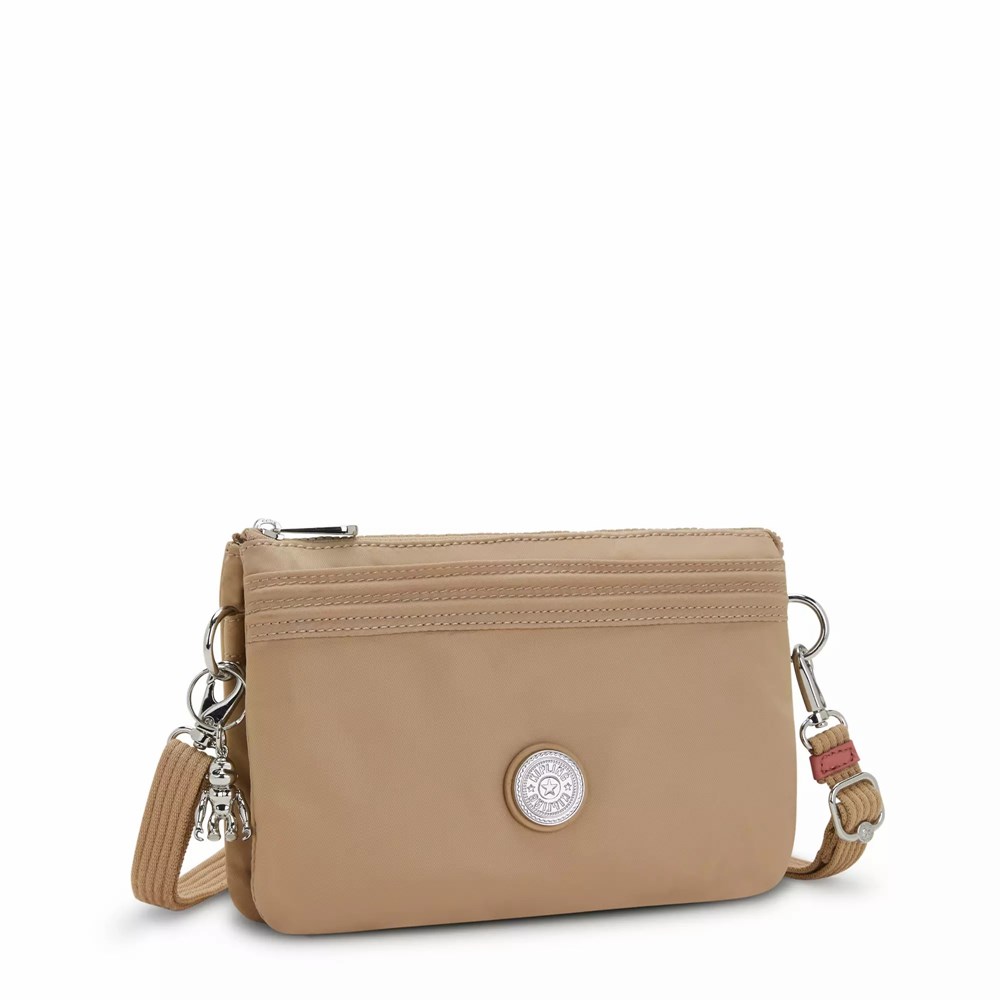 Bolsos Cruzados Kipling Riri Mujer Beige | BHXW-70521