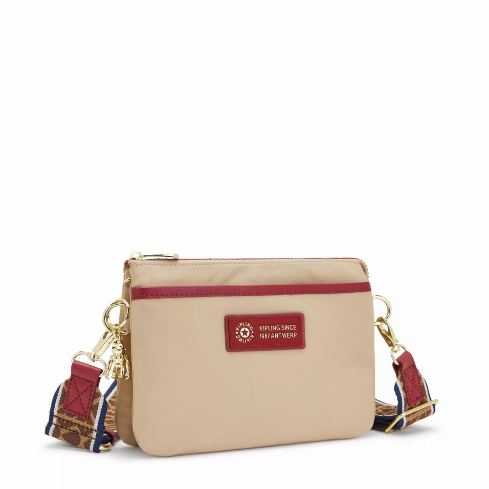 Bolsos Cruzados Kipling Riri Mujer Beige | NSIW-31740