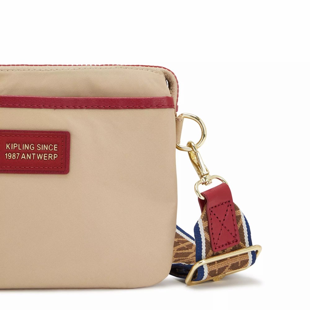 Bolsos Cruzados Kipling Riri Mujer Beige | NSIW-31740