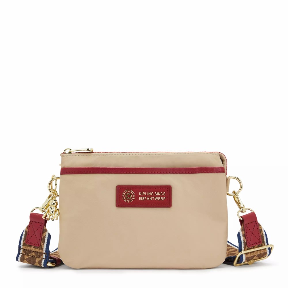 Bolsos Cruzados Kipling Riri Mujer Beige | NSIW-31740