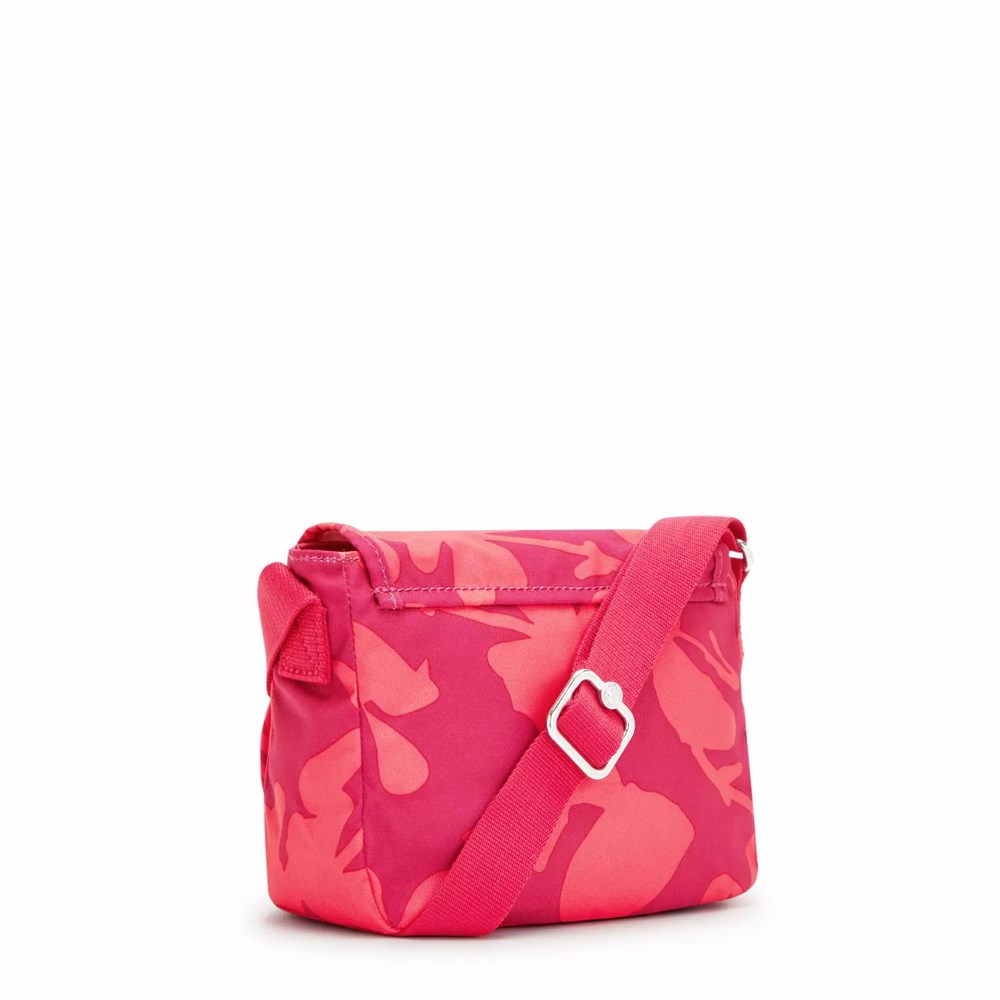 Bolsos Cruzados Kipling Sabian Crossbody Mujer Coral Flores | FLHT-12703