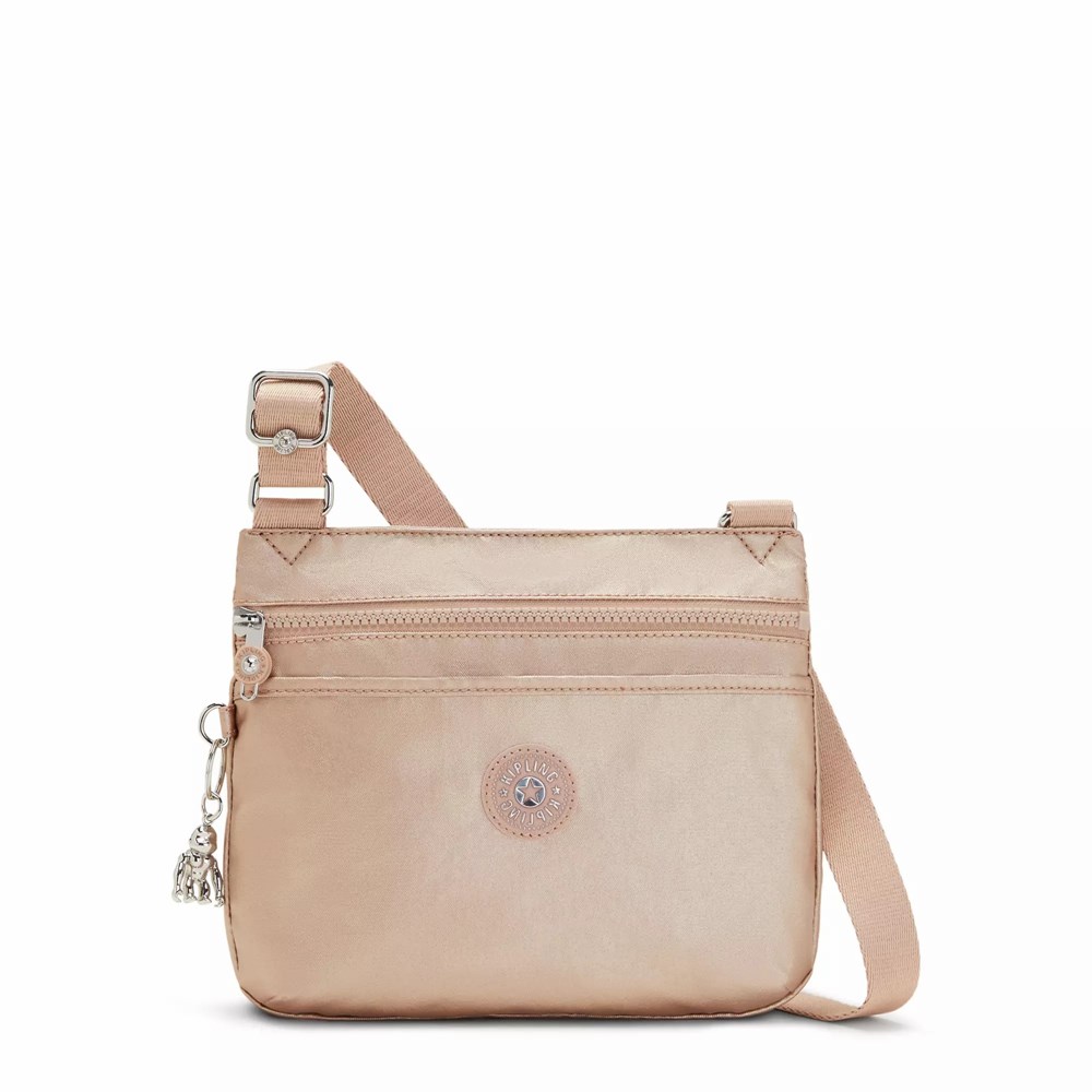 Mini Bolsos Kipling Emmylou Metallic Mujer Doradas Metal | EOFJ-79128