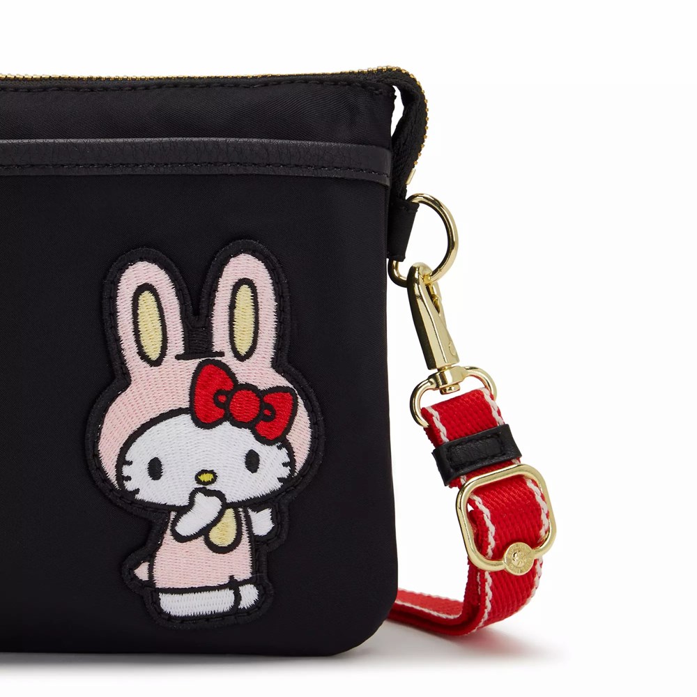 Mini Bolsos Kipling Hello Kitty Riri Mujer Negras | RSZW-03586