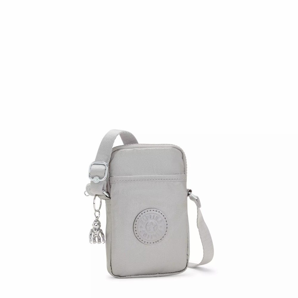 Mini Bolsos Kipling Tally Metallic Mujer Metal Claro | IMFJ-45382