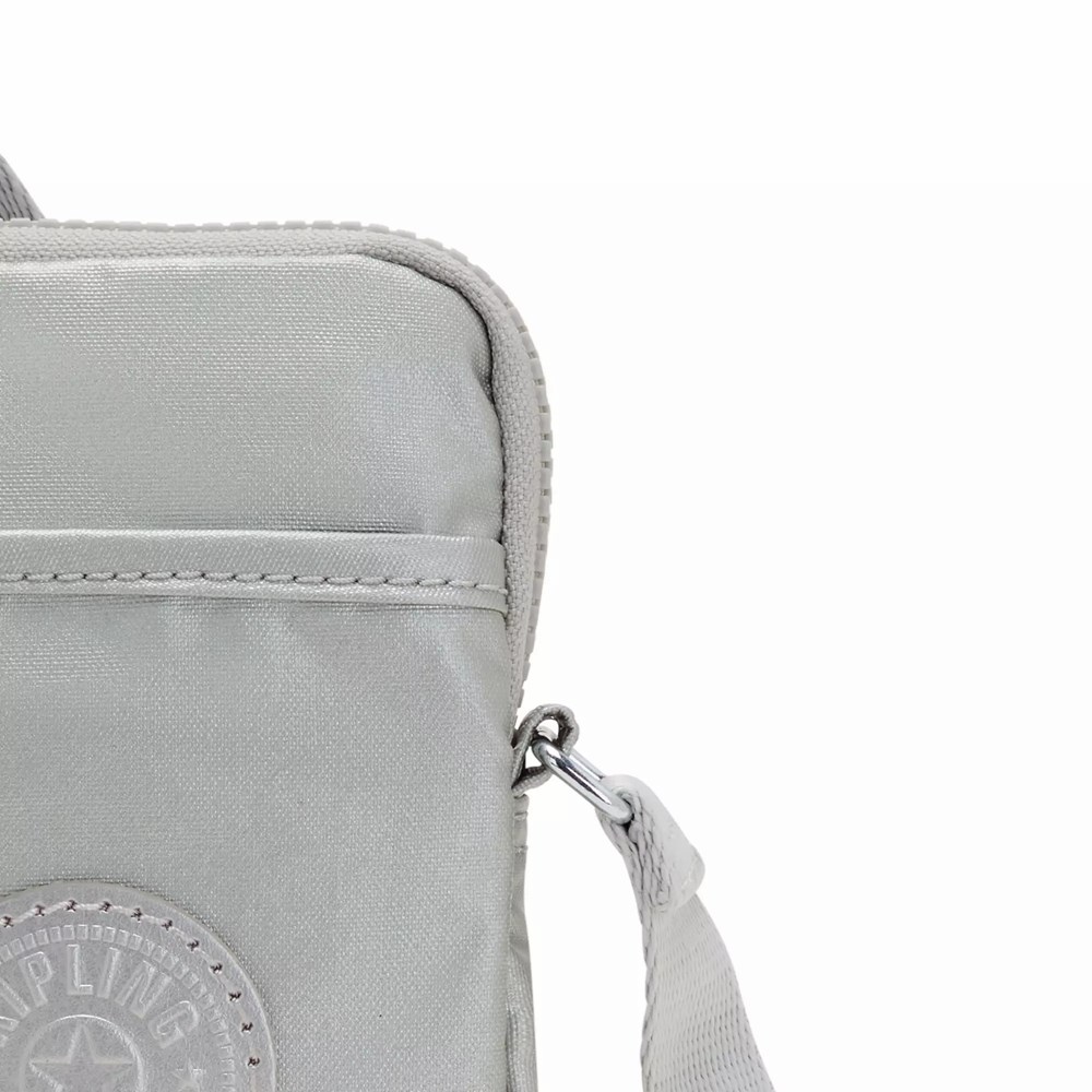 Mini Bolsos Kipling Tally Metallic Mujer Metal Claro | IMFJ-45382