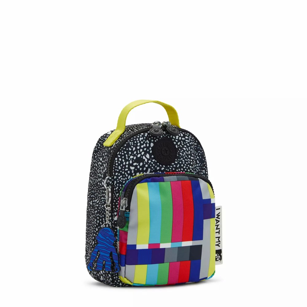 Mini Mochilas Kipling Alber MTV 3-in-1 Convertible Mujer Negras | ONQU-09642