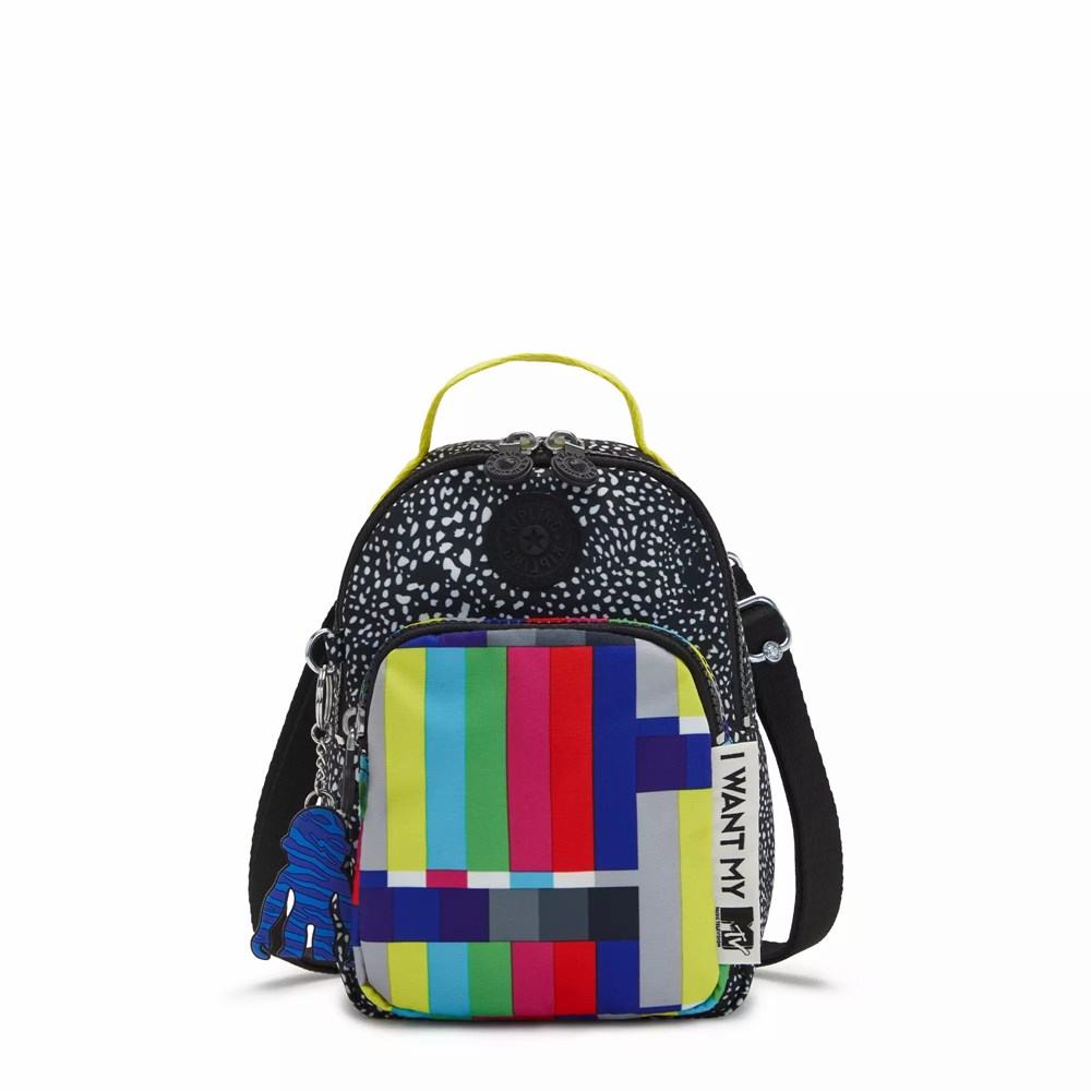 Mini Mochilas Kipling Alber MTV 3-in-1 Convertible Mujer Negras | ONQU-09642