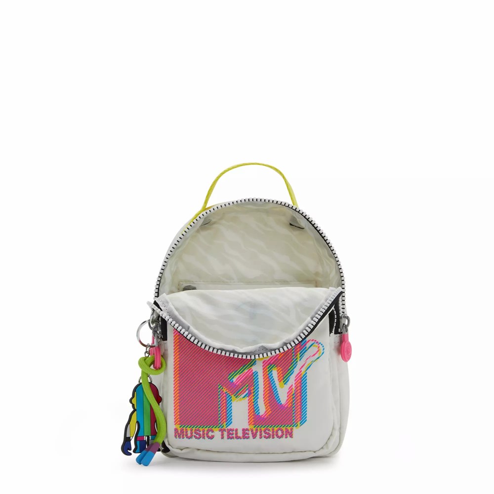 Mini Mochilas Kipling Alber MTV 3-in-1 Convertible Mujer Gris Rosas | OZYC-90438