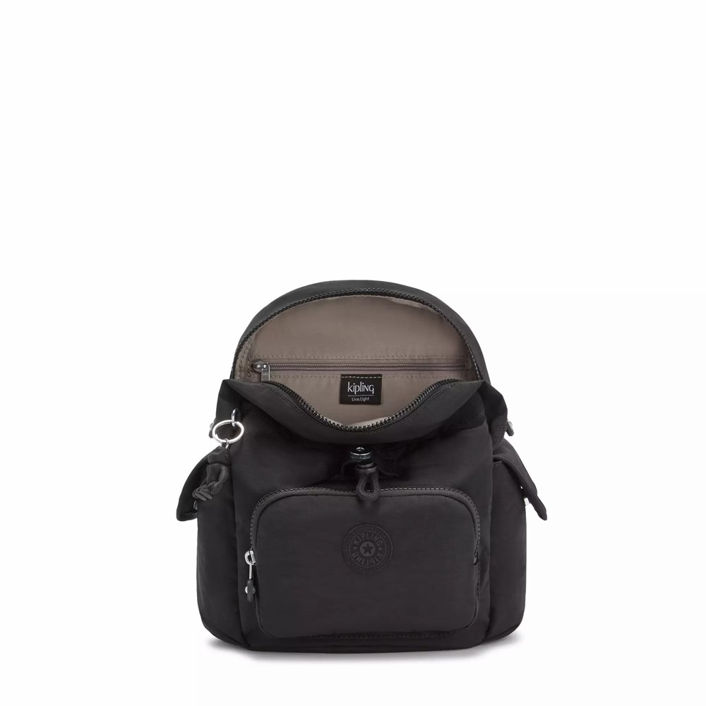 Mini Mochilas Kipling City Pack Mujer Negras | ZOJG-82195