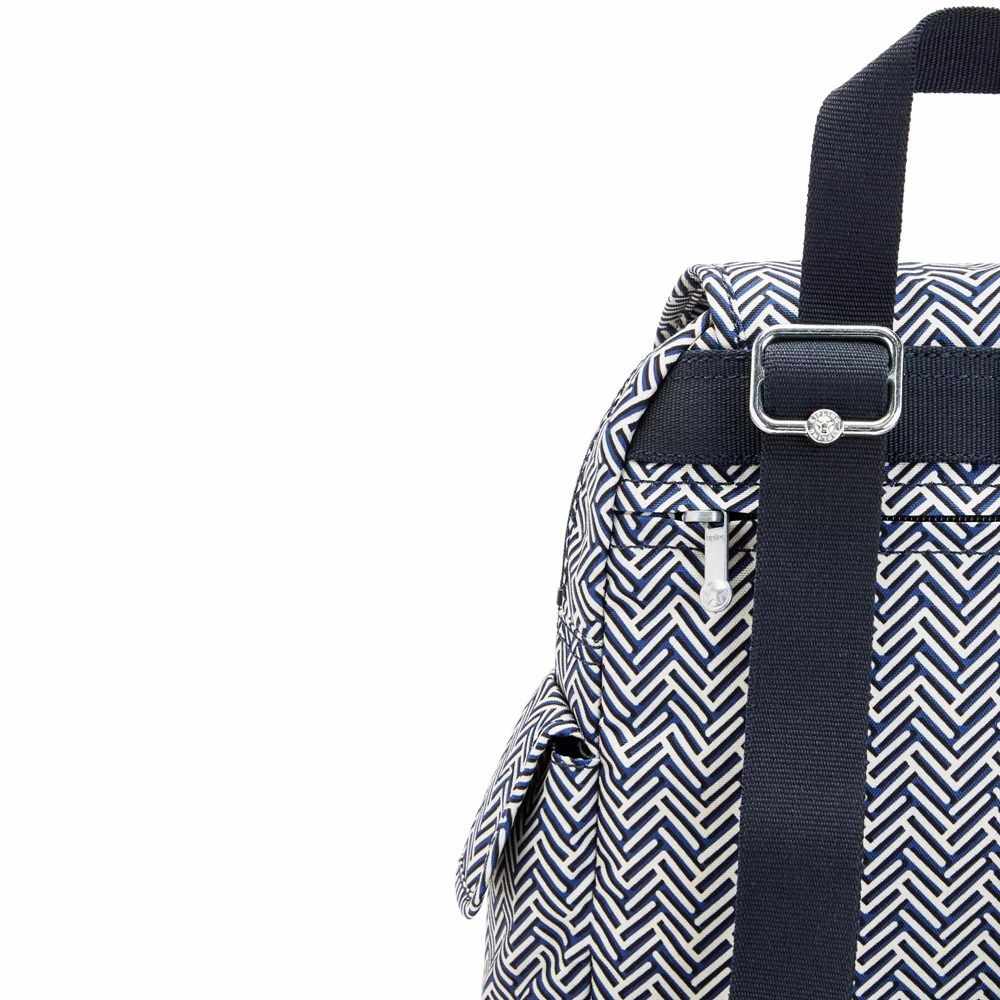 Mini Mochilas Kipling City Pack Printed Mujer Negras | SIXN-31608