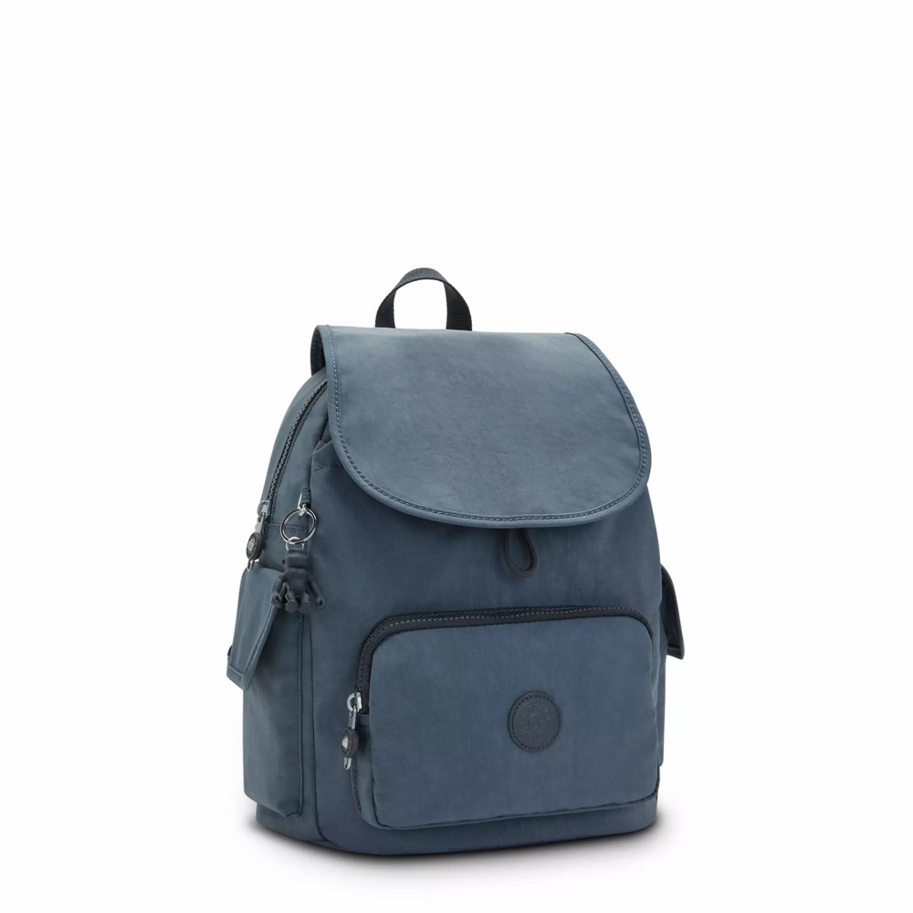 Mini Mochilas Kipling City Pack Small Mujer Azul Marino Gris | UIXG-09418