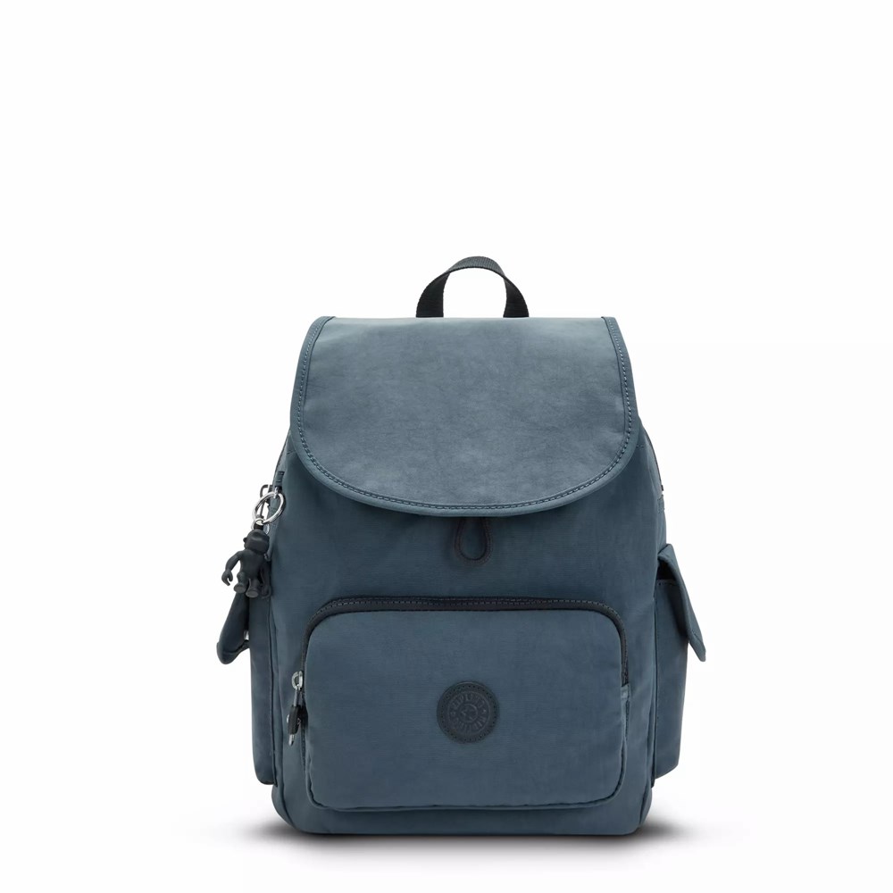 Mini Mochilas Kipling City Pack Small Mujer Azul Marino Gris | UIXG-09418