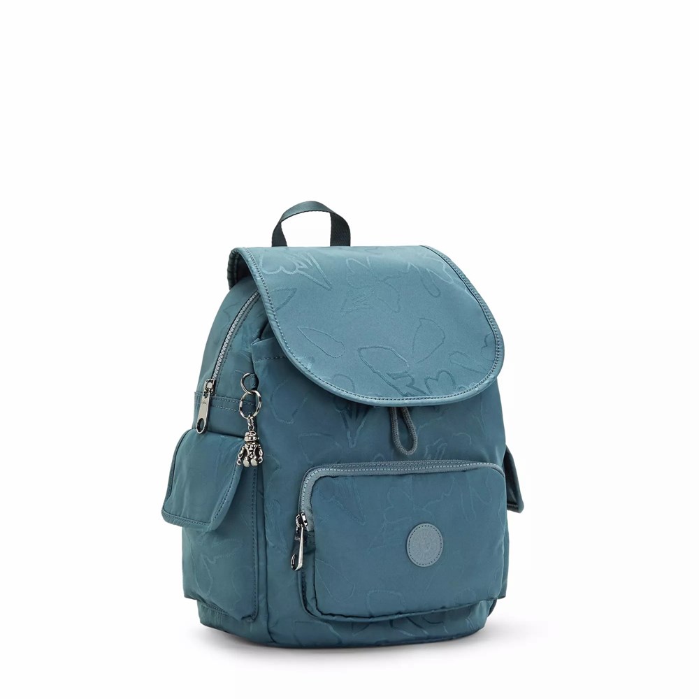 Mini Mochilas Kipling City Pack Small Printed Mujer Azul Marino Gris | VEXU-37210