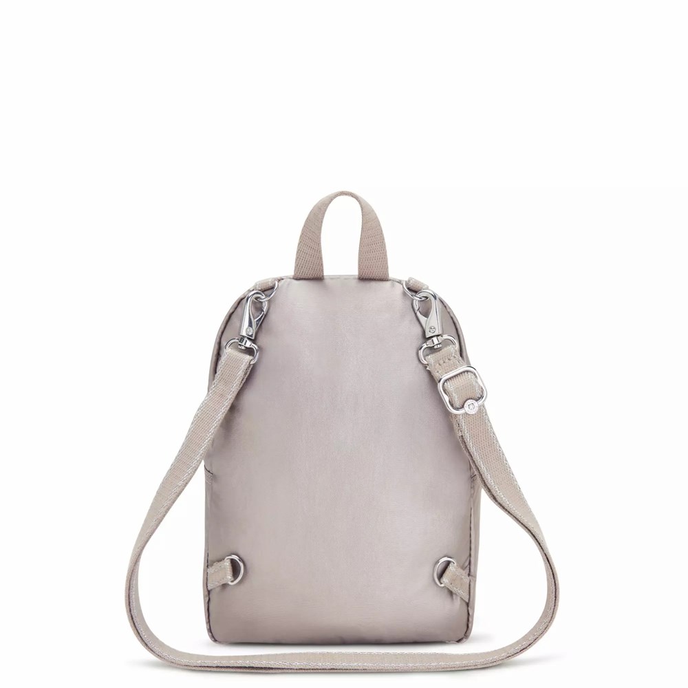 Mini Mochilas Kipling Curtis Compact Metallic Convertible Mujer Metal | UZVB-68715