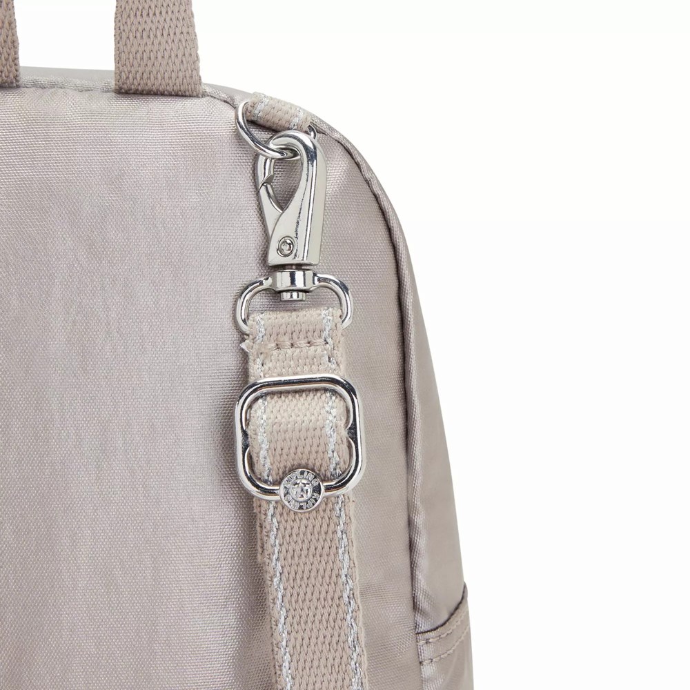 Mini Mochilas Kipling Curtis Compact Metallic Convertible Mujer Metal | UZVB-68715