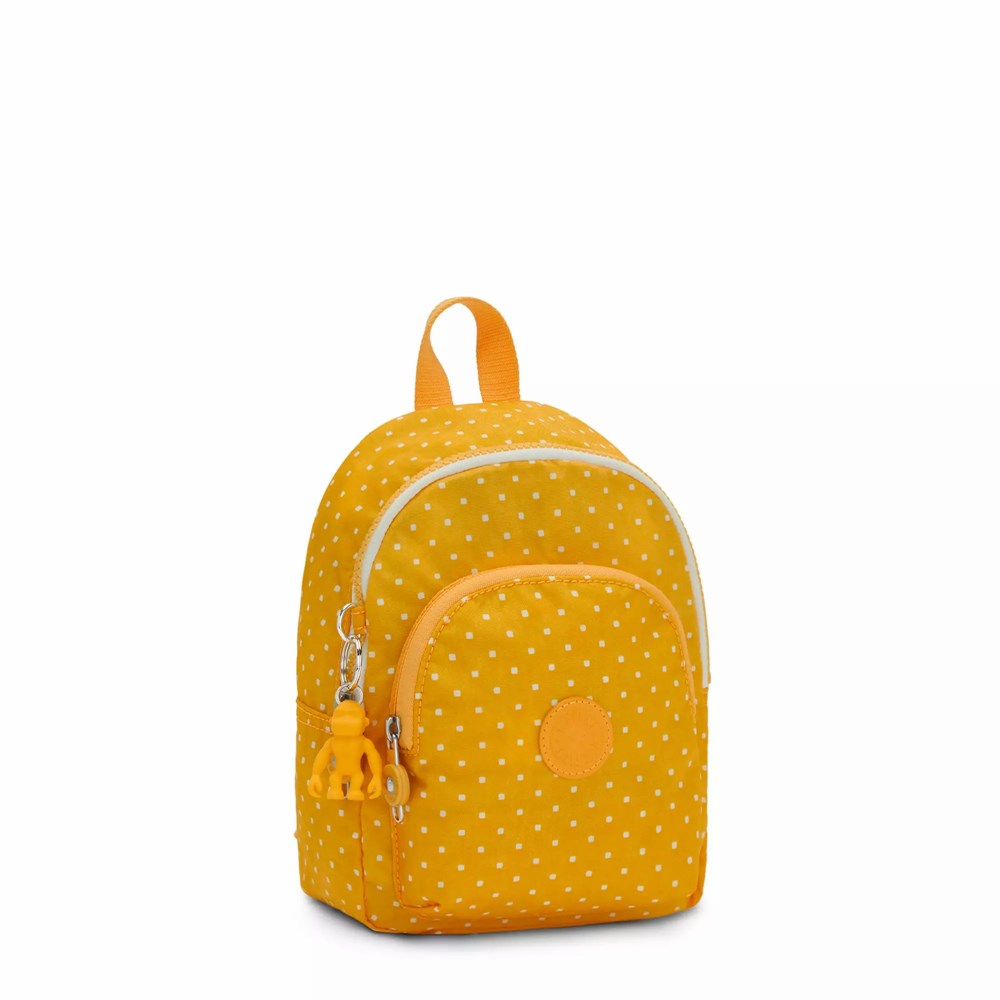 Mini Mochilas Kipling Curtis Compact Printed Convertible Mujer Amarillo | AVMK-43902