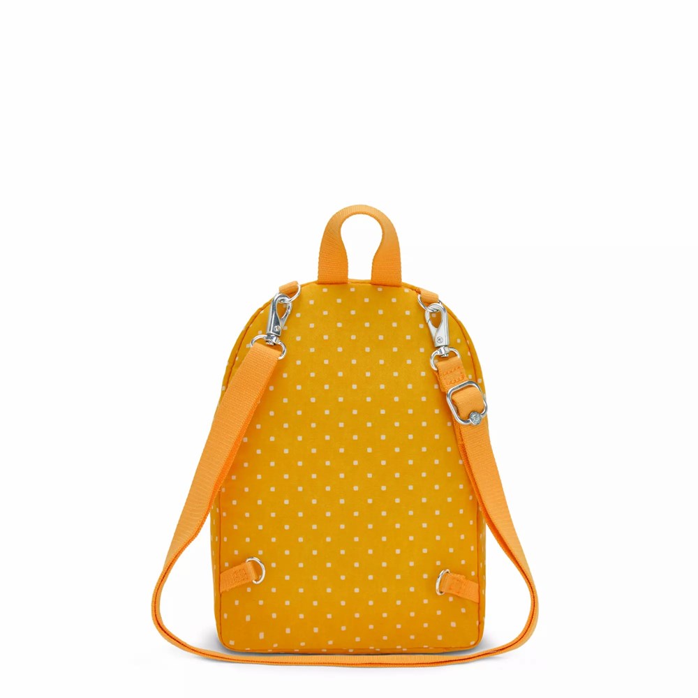 Mini Mochilas Kipling Curtis Compact Printed Convertible Mujer Amarillo | AVMK-43902